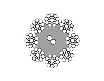 PAWO F4e 带电缆芯的吊篮专用钢丝绳